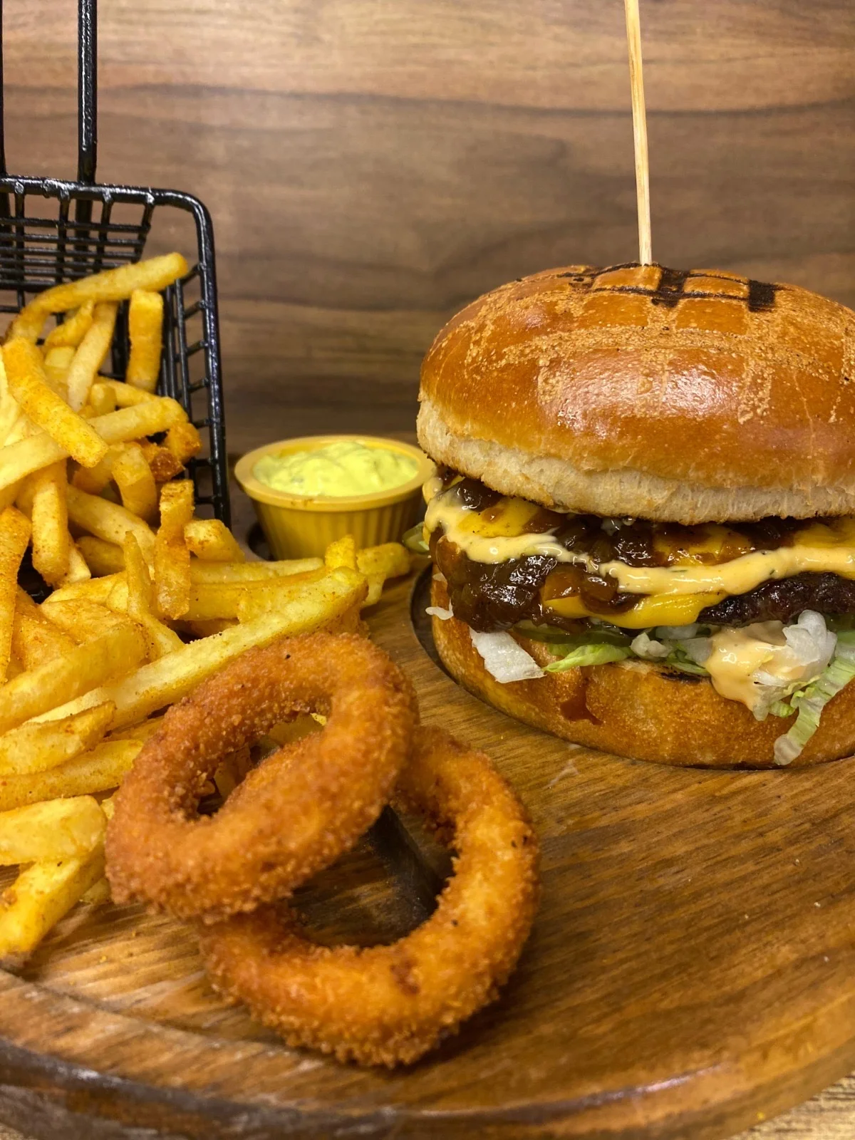 Cheese Burger Menü 120 Gr