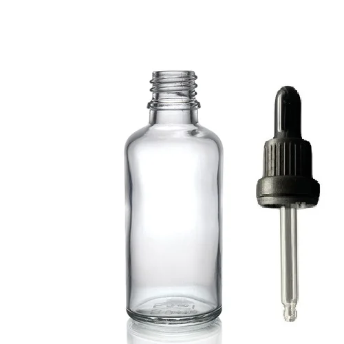 50ml şeffaf cam damlalıklı, 50 adet, Siyah Kapak Siyah Emzik, Ecza şişesi, Damlalıklı şişe, propolis şişesi, damlatmalı şişe, saç serum şişesi, ecza şişesi
