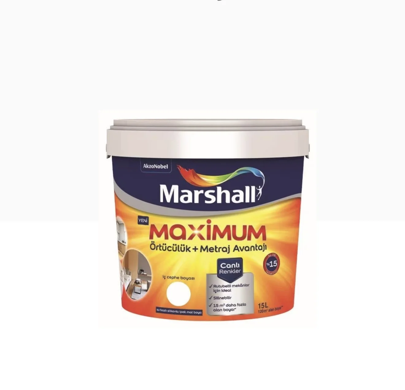 Marshall Maximum Silikonlu İç Cephe Boyası 10 Kg