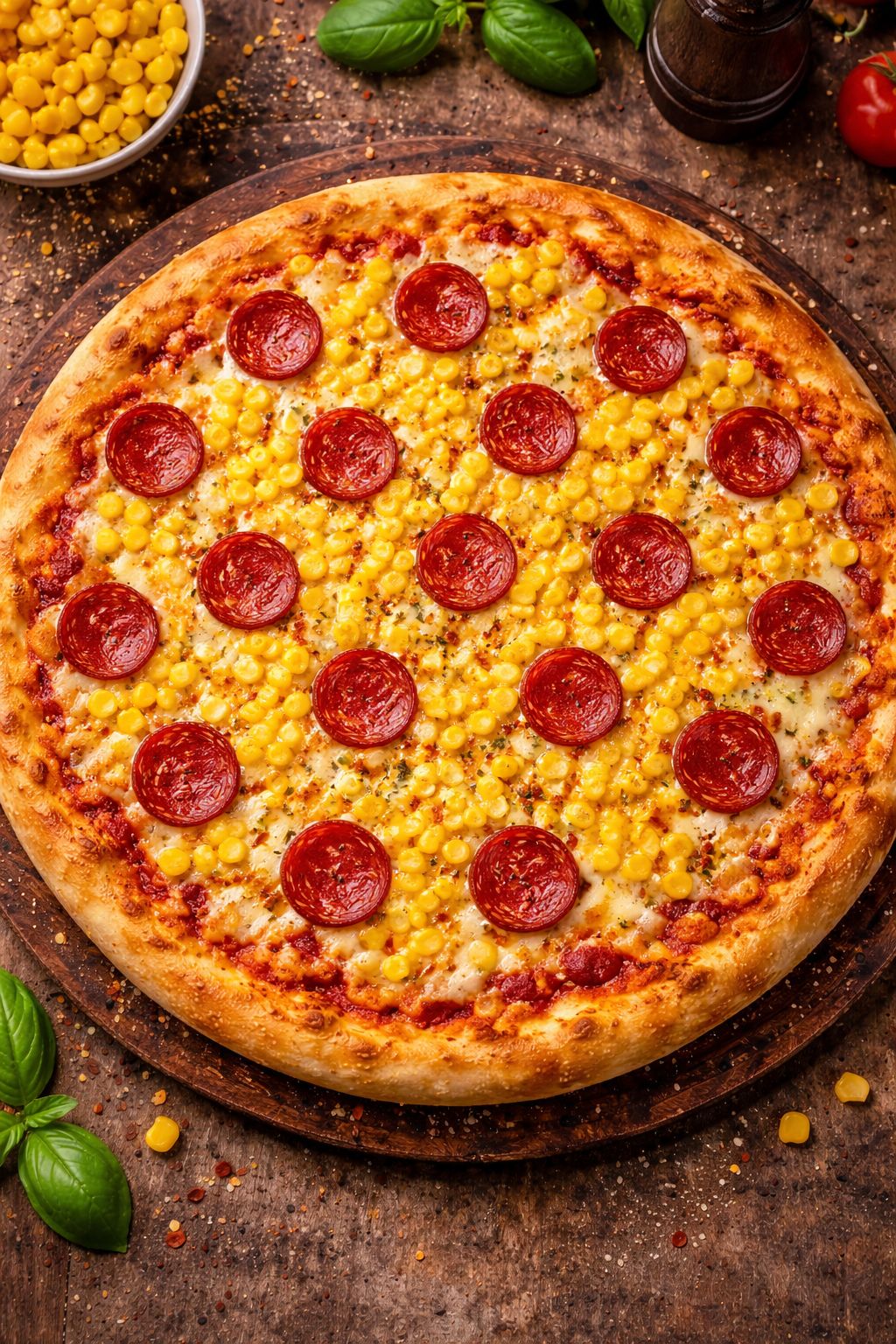 Mısır & Sosis Pizza ( Küçük )