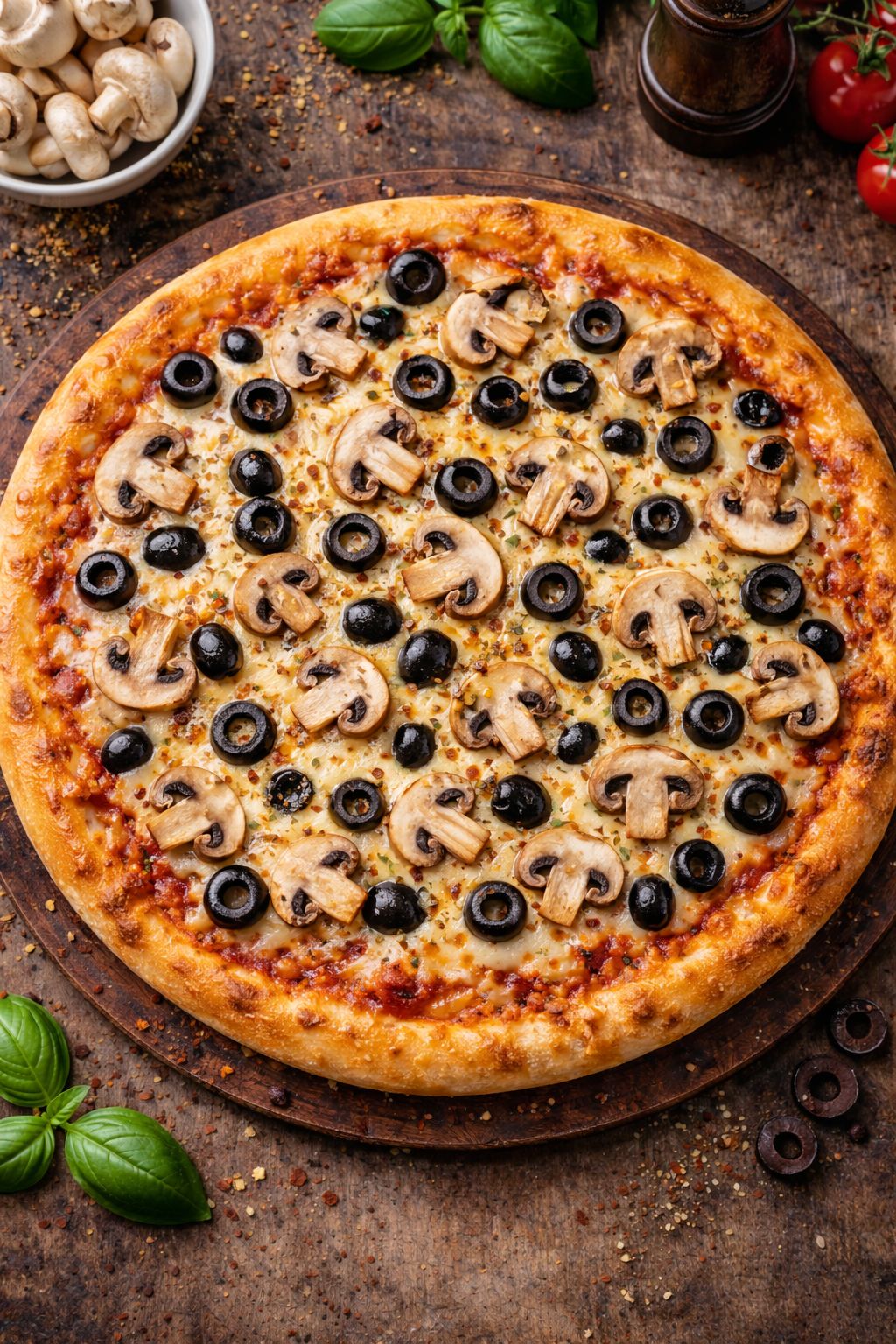 Mantar & Zeytin Pizza ( Küçük )