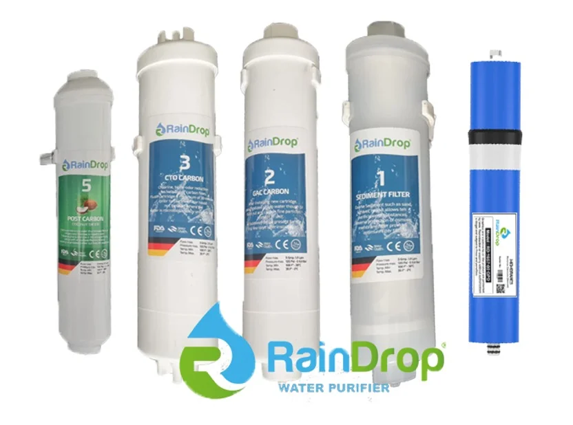 Raindrop Inline (Kapalı Kasa) 5li Filtre Seti