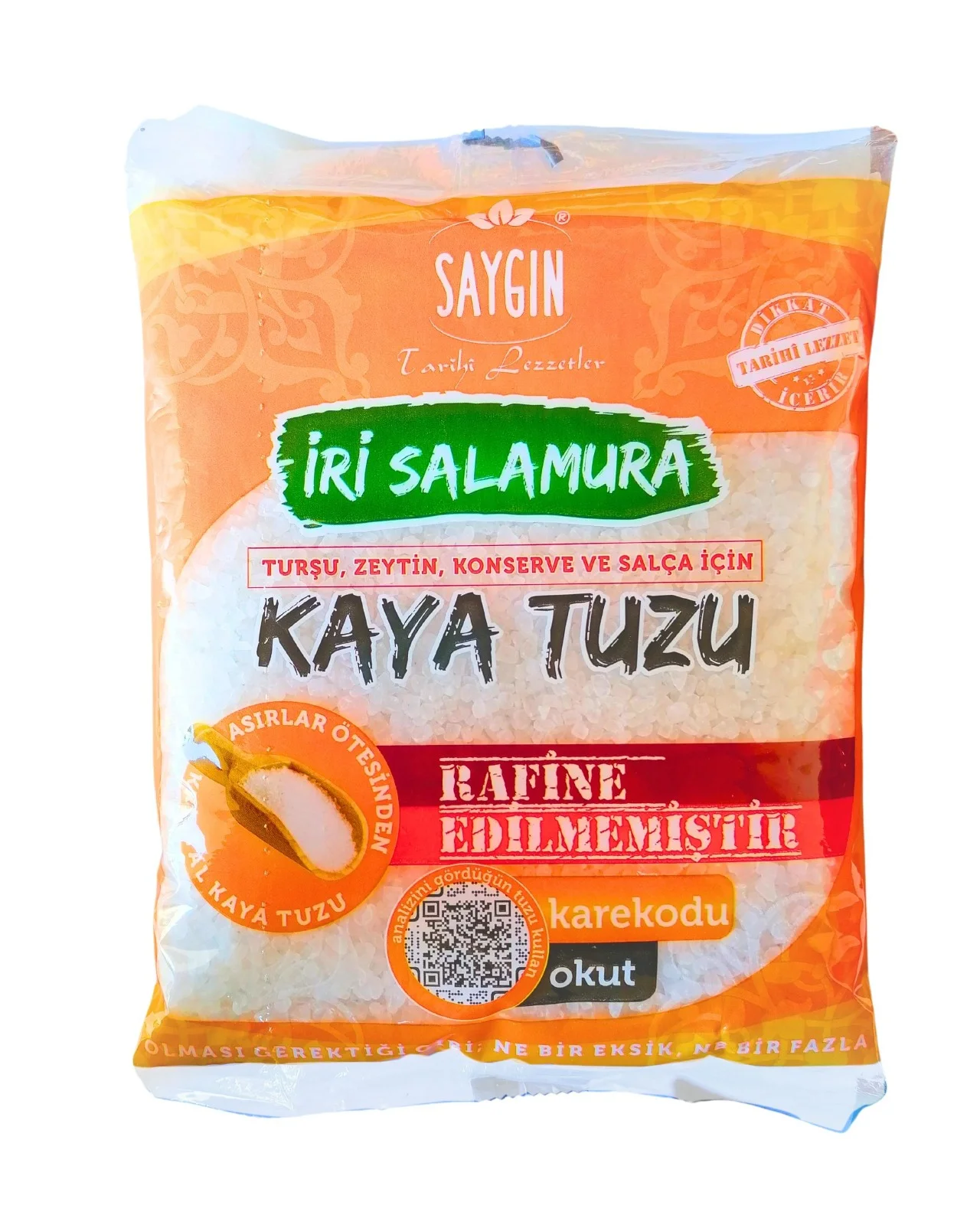 SAYGIN Iri Salamura Kaya Tuzu 1.5 Kg