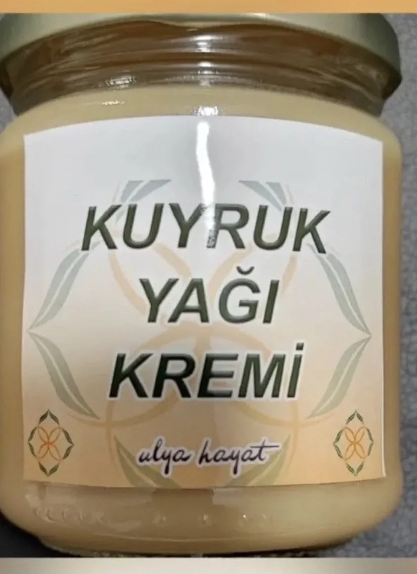 Ulya Hayat Doğal Ev Yapımı Kuyruk Yağı Kremi İbni Sina Formülü Her evde olması gereken!