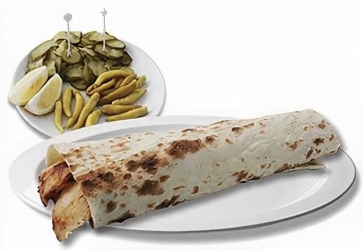 Lavaş Ekmekte Tavuk Döner