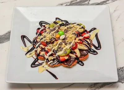 Beyaz Çikolatalı Waffle