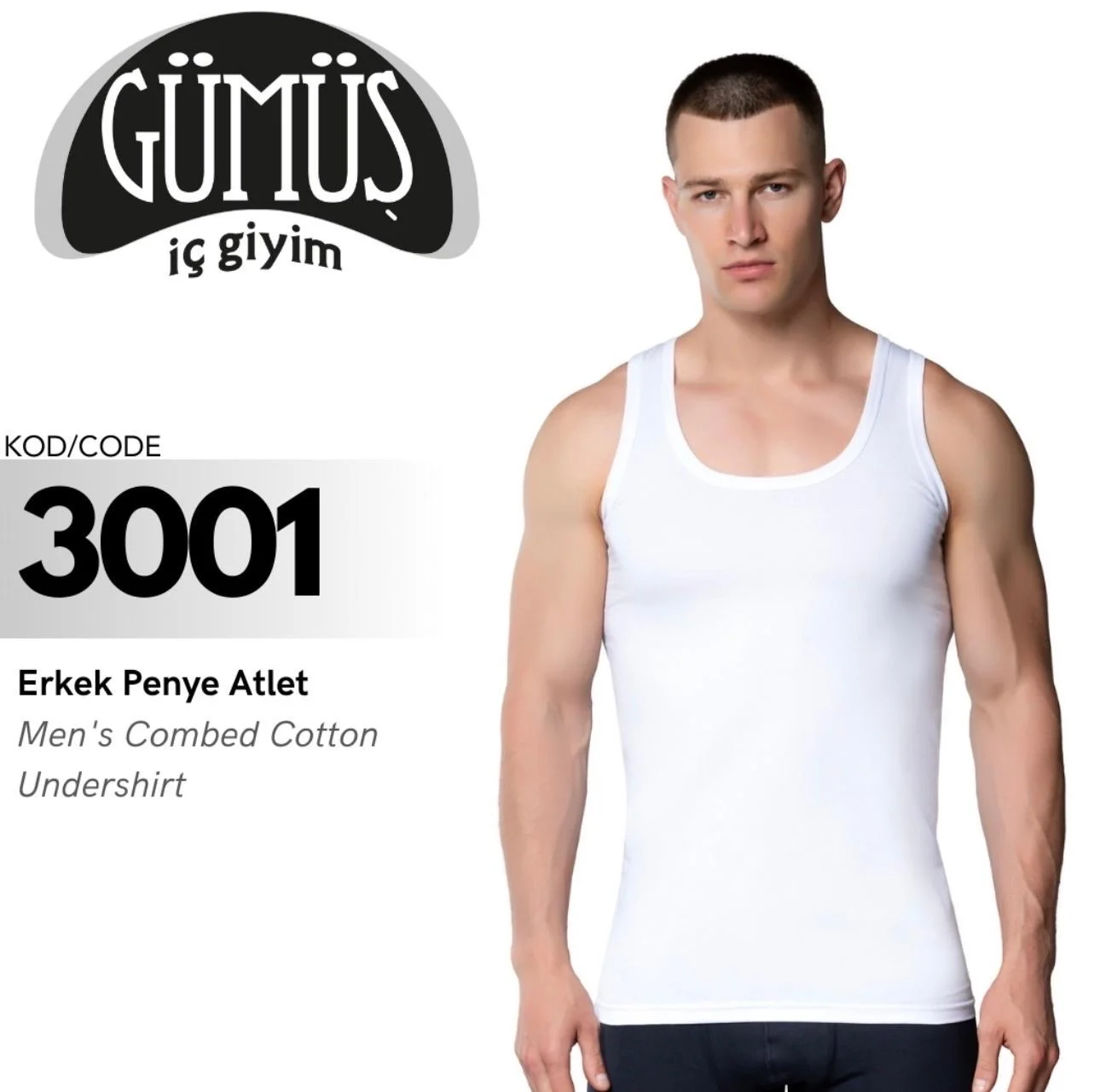 Erkek Penye Atlet 6 Lı Paket Toptan
