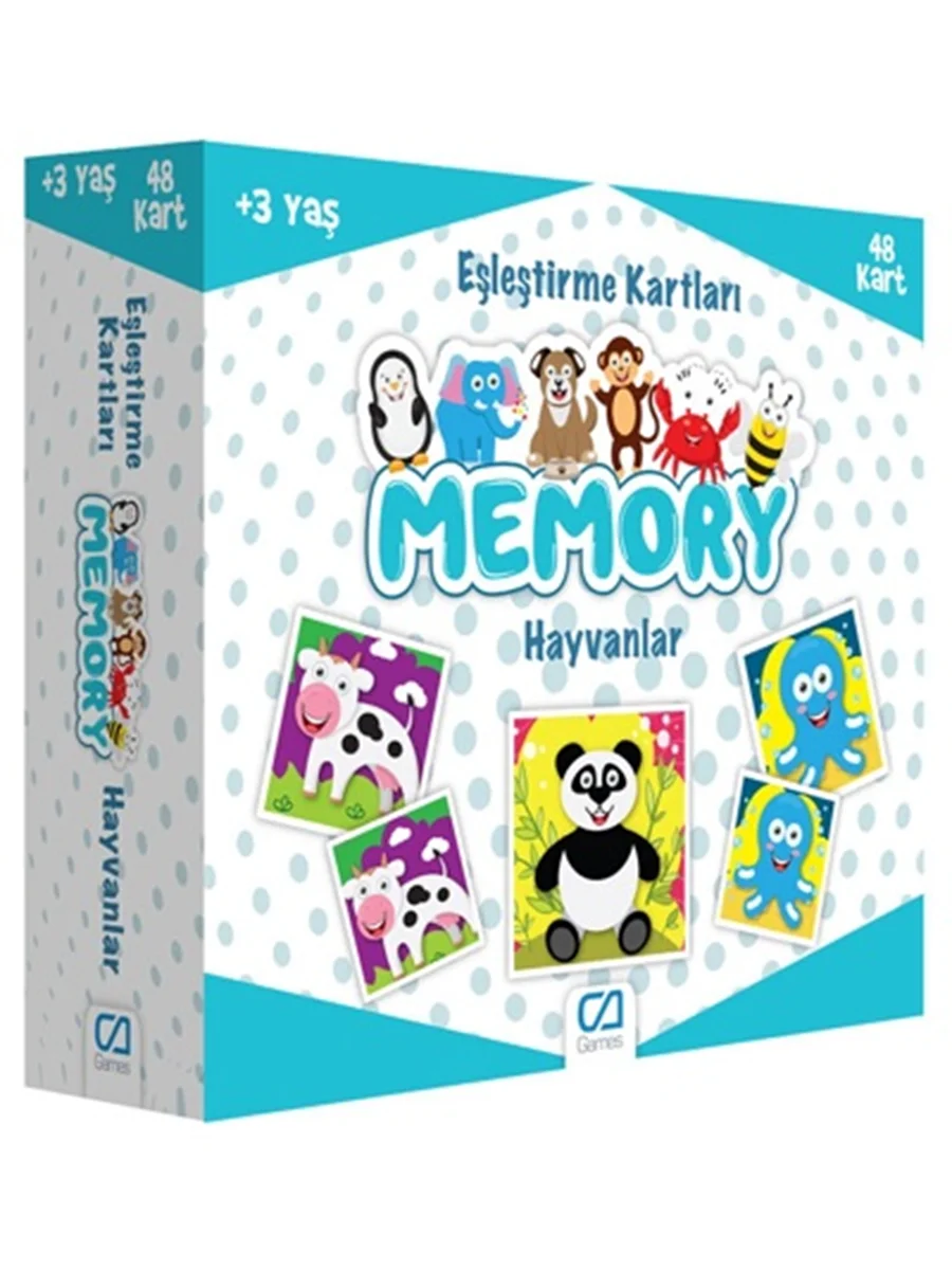 Ca Games Memory Hayvanlar Eşleştirme Kartları