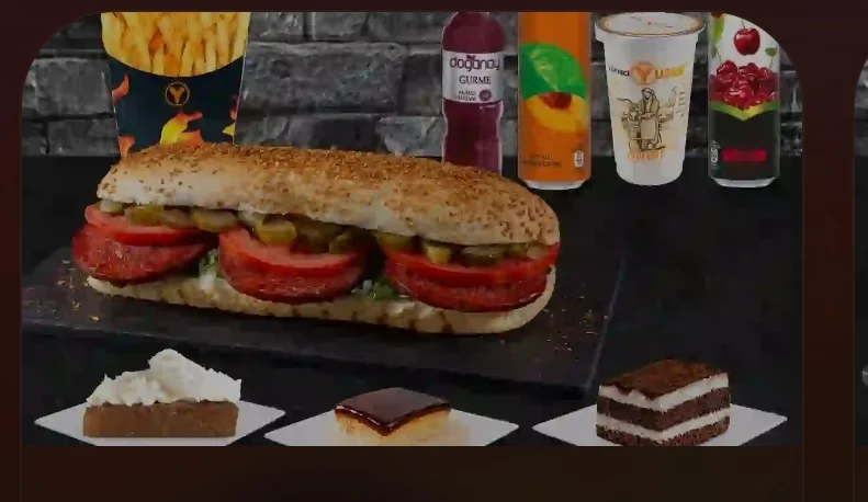 Yarım Sucuk Ekmek Menü