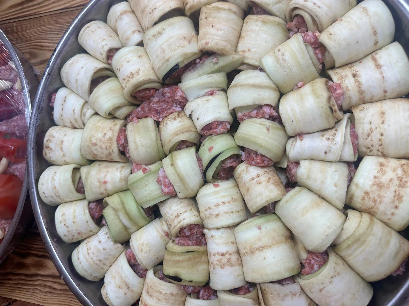 6 kişilik Patlıcan Kebap Tepsisi (Kabuksuz)