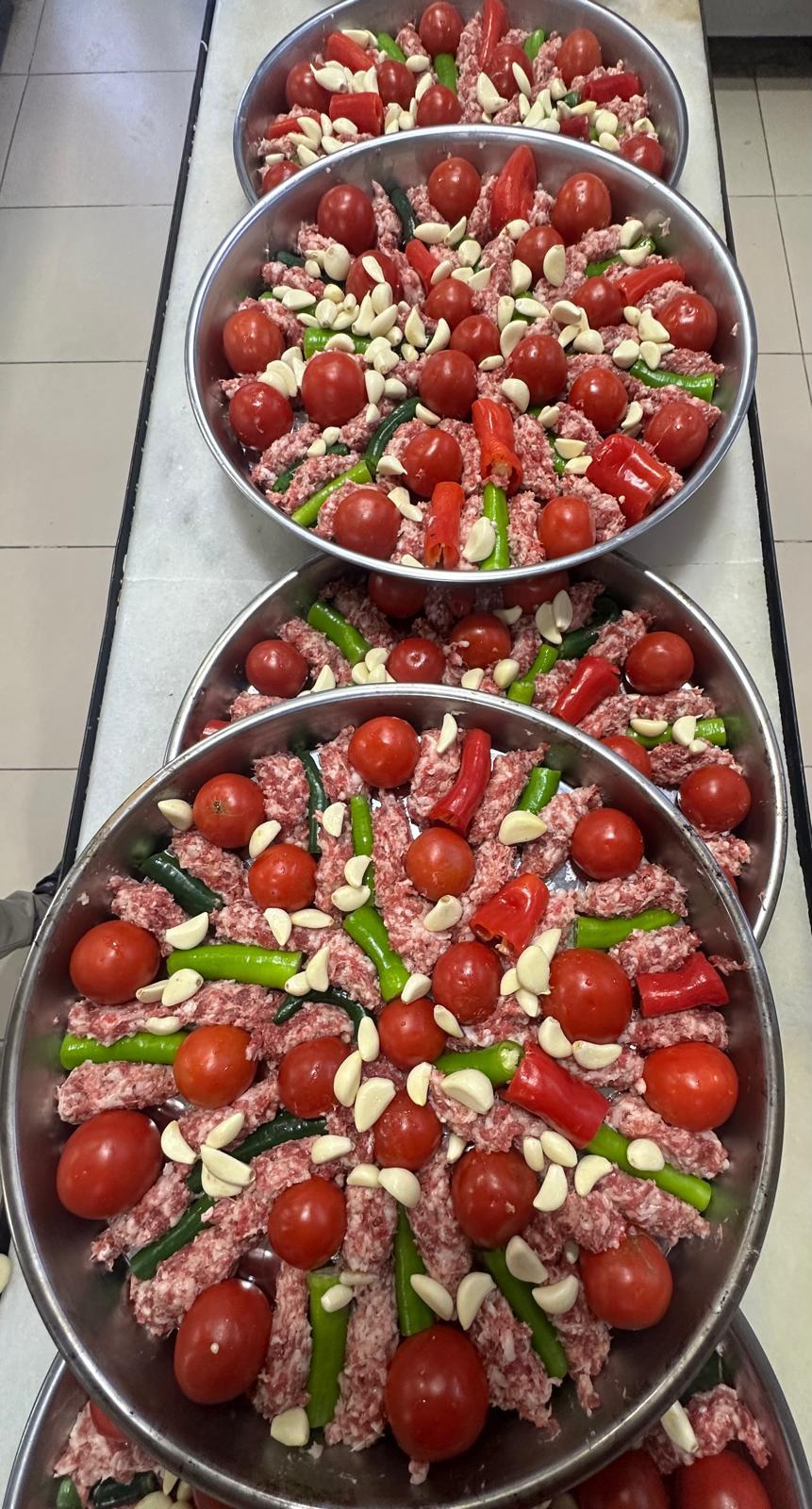 6 kişilik Zırh Kıyma Tepsi Kebap