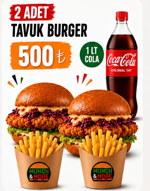 KAMPANYA 2 Lİ TAVUK BURGER