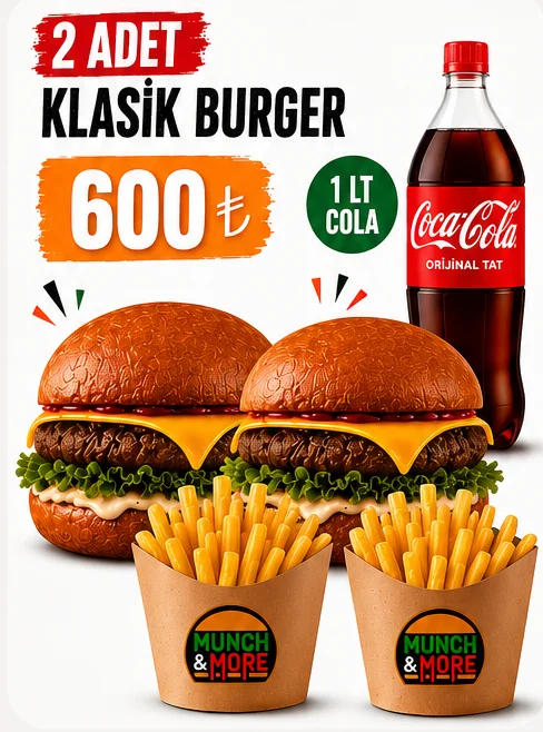 KAMPANYA 2 Lİ KLASİK BURGER