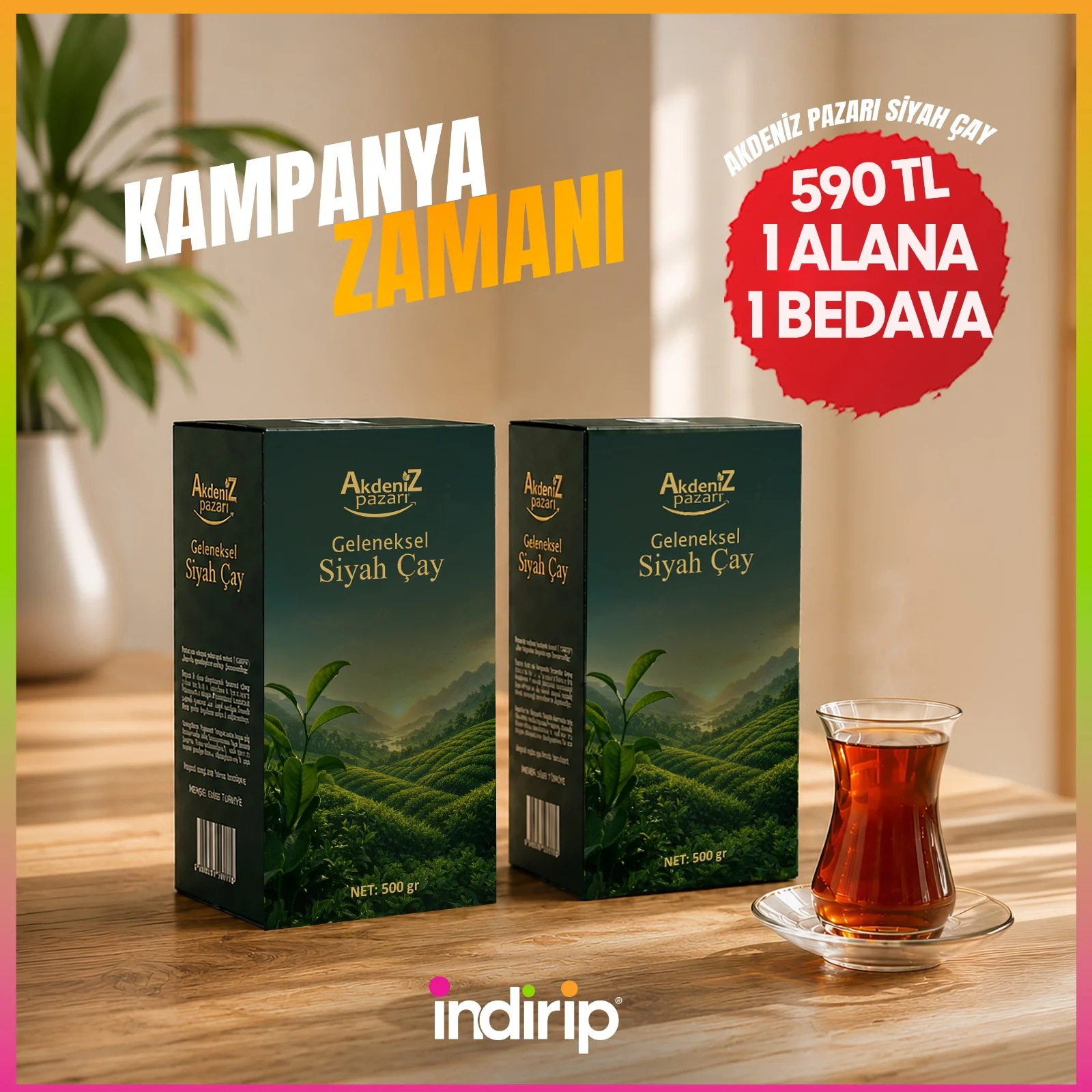 Siyah Çay - 1 Alana 1 Bedava