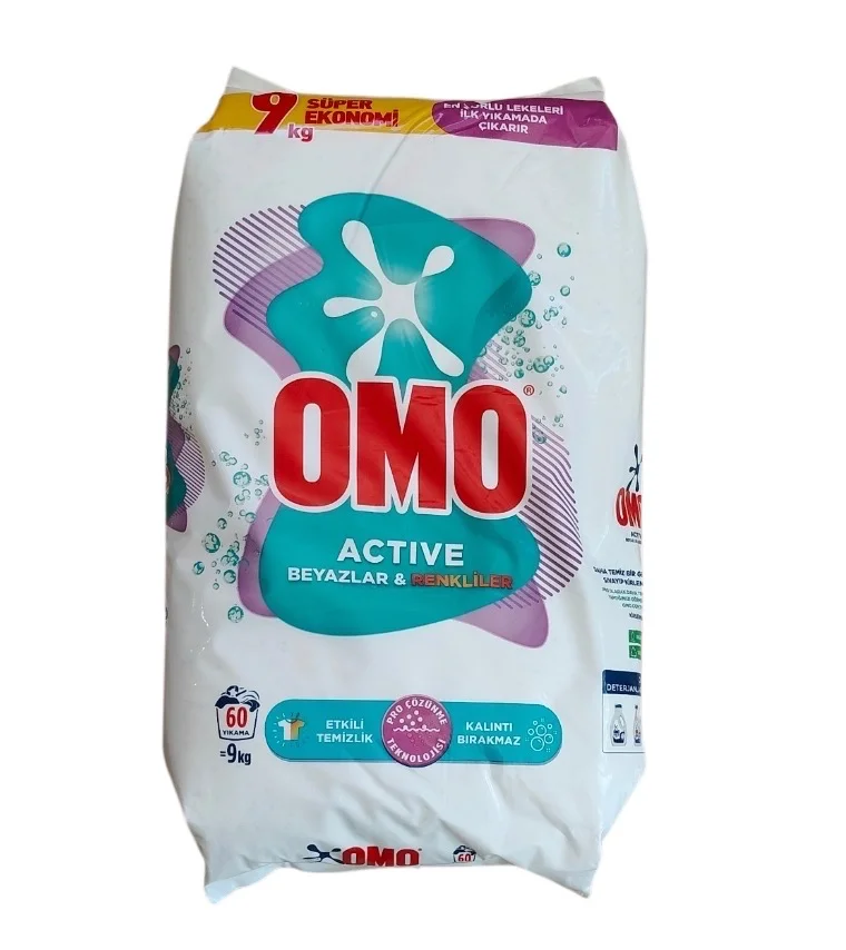 9 Kg Omo Matik Renkli Ve Beyazlar