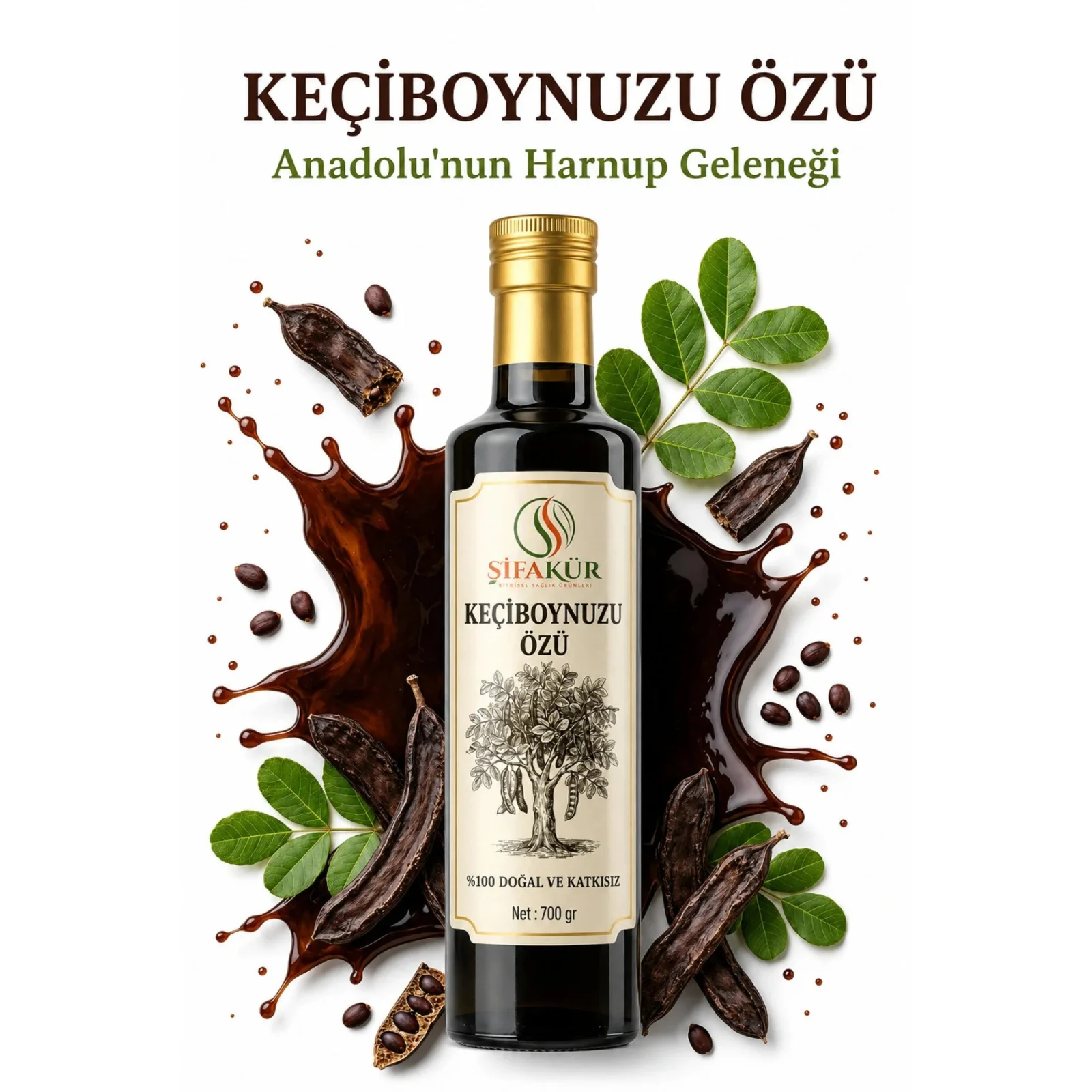 Şifakür Keçiboynuzu Özü %100 Doğal Katkısız 700 g
