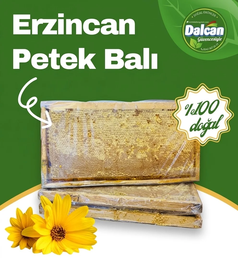 Erzincan Petek Balı 3200-3400 Gr