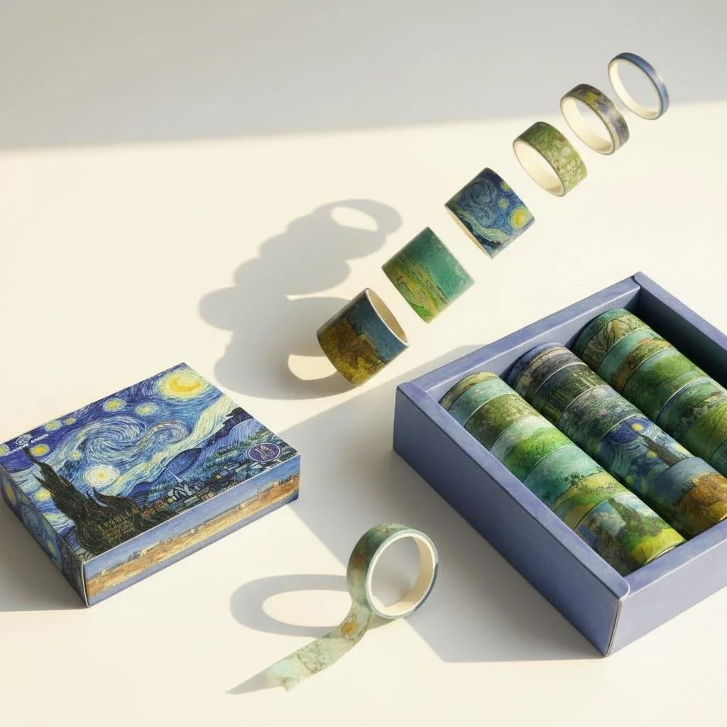 Washi Bant, Van Gogh Desenli Bant Set