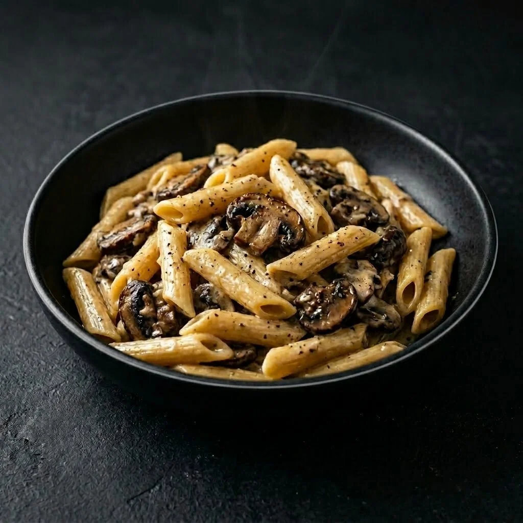 Kremalı Mantarlı Penne