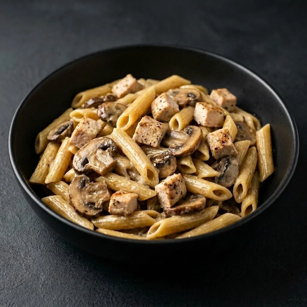 Tavuklu Mantarlı Kremalı Penne