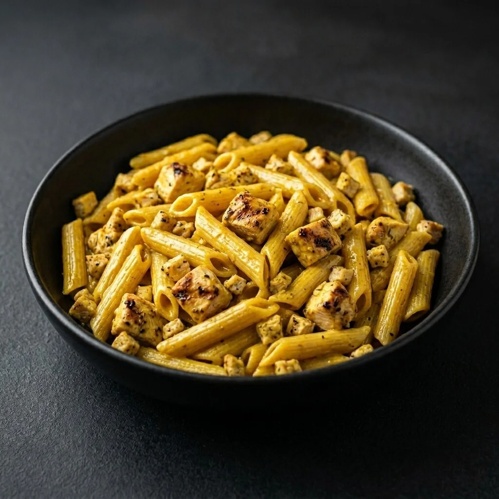 Köri Soslu Tavuklu Penne