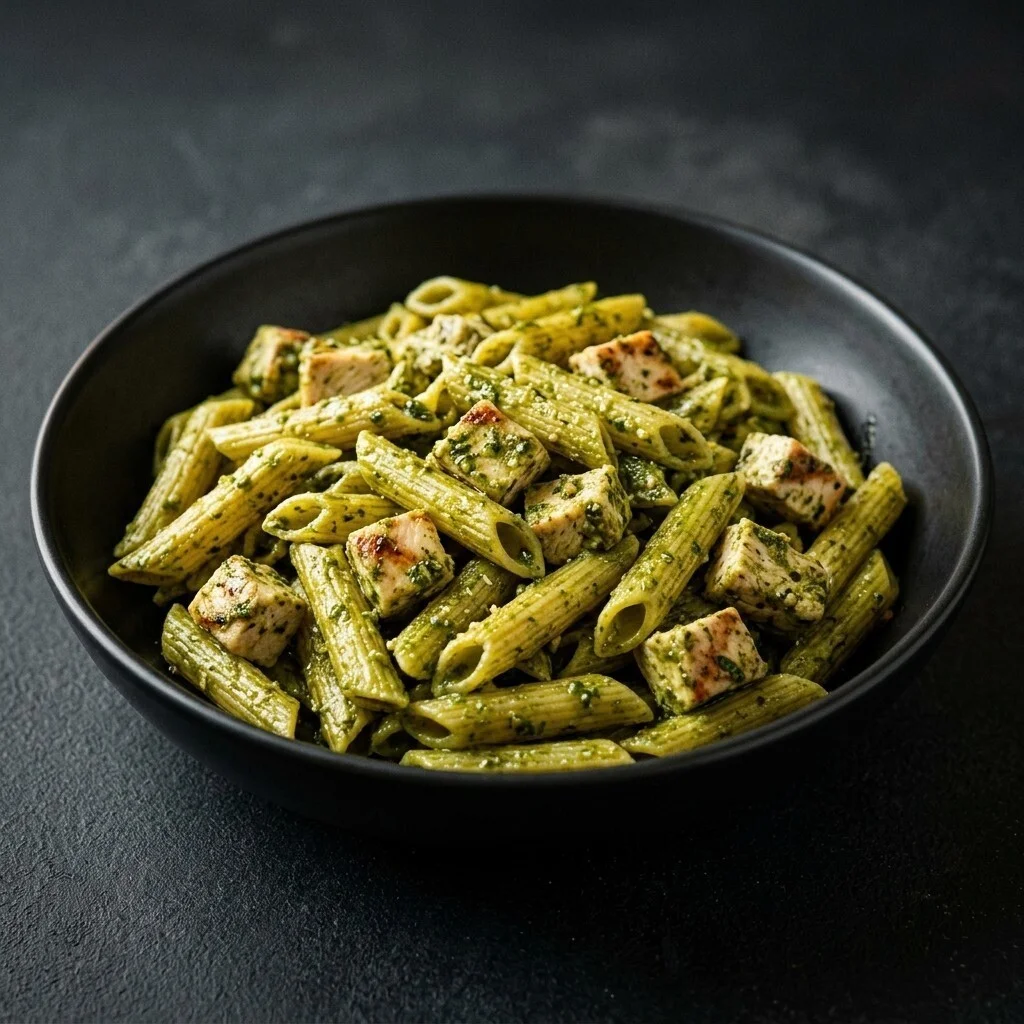 Pesto Soslu Tavuklu Penne
