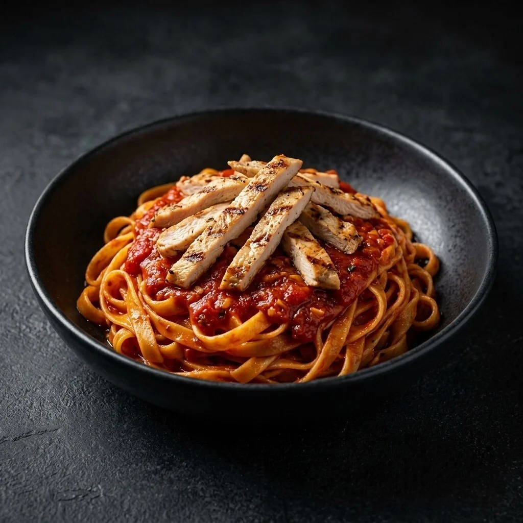 Napoliten Soslu Fettuccine (Tavuksuz)