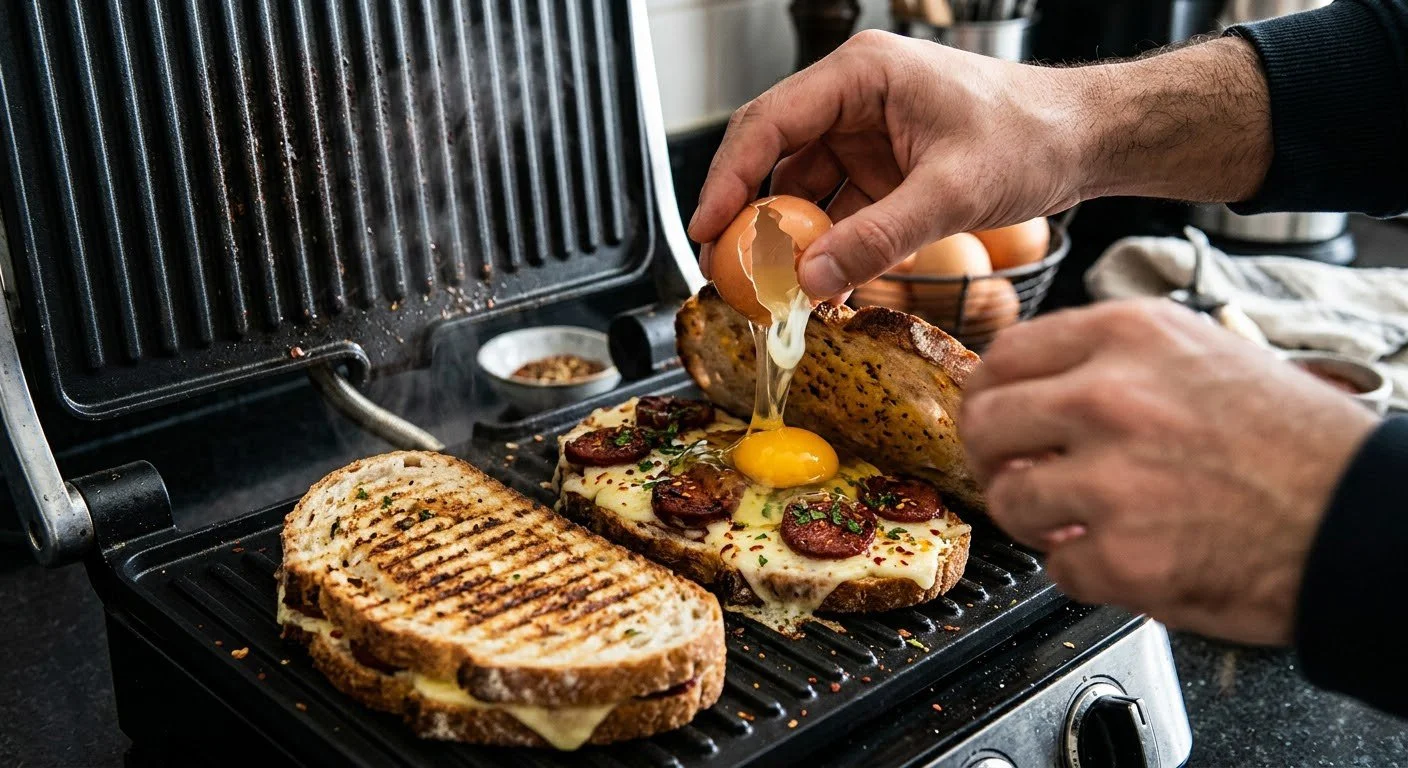 Kırma Yumurtalı Sucuklu Tost