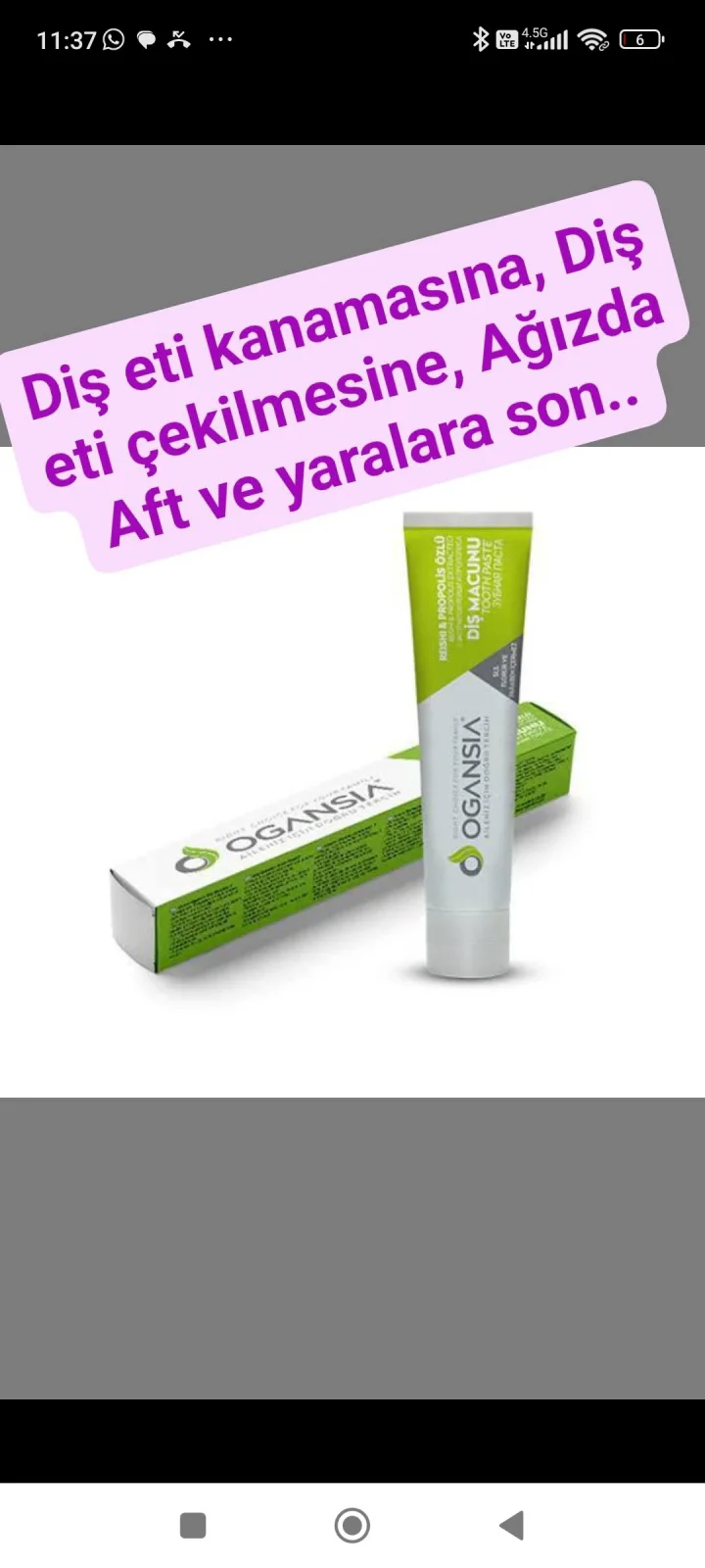 Ogansia Diş Macunu