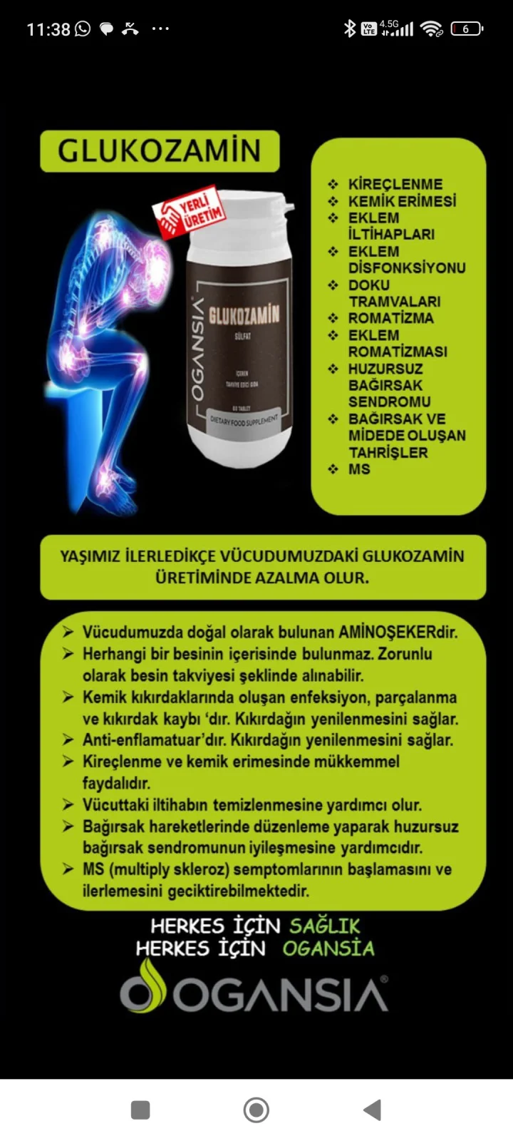 Ogansia Glikozamin
