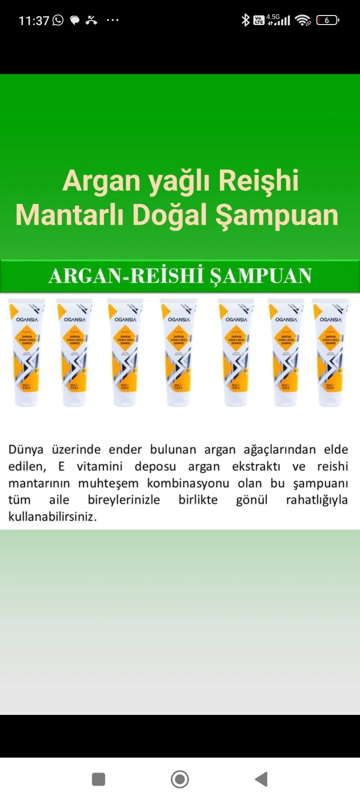 Argan Yağlı Şampuan
